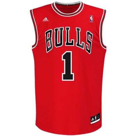 mens chicago bulls derrick rose adidas red replica road jersey|authentic derrick rose jersey.